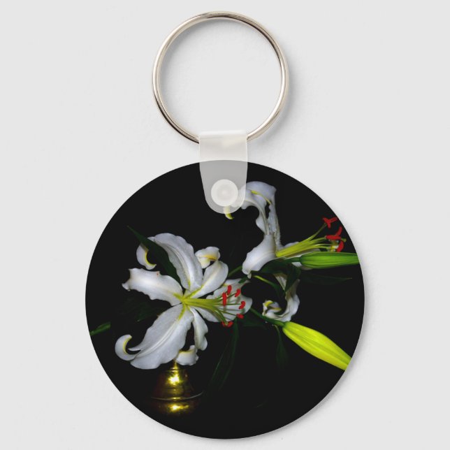 Chaveiro Design irlandês e Design de flores (Frente)