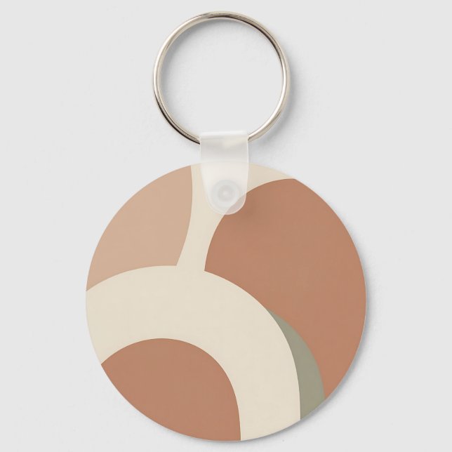 Chaveiro Design Minimalista Abstrato Boho Arco (Frente)