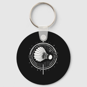 Chaveiro Design Minimalista de Peteca Vintage para Jogador