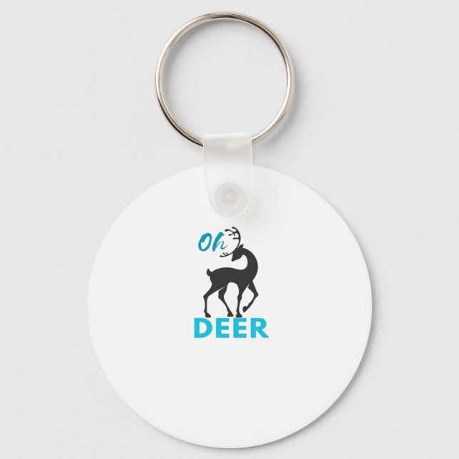 Chaveiro Design Minimalista Oh Deer (Frente)