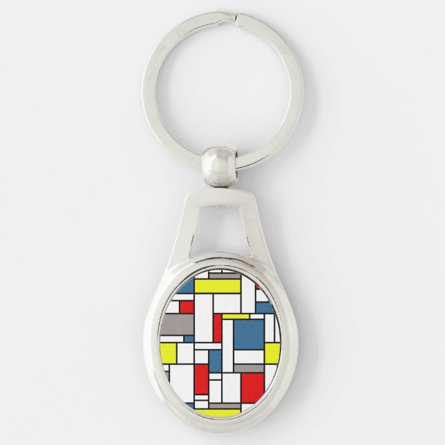 Chaveiro Design mondrian (Frente)