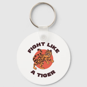 Chaveiro Design Motivacional Lutar Como um Tigre