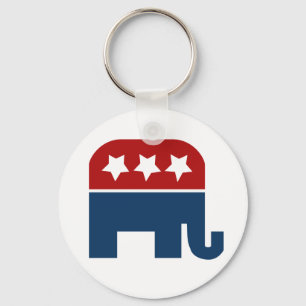 Chaveiro DESIGN republicano do logotipo de elefante GOP