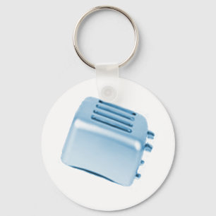 Chaveiro Design retro do torradeira do vintage - azul