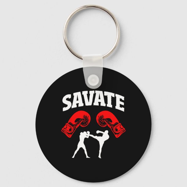 Chaveiro Design Savate Boxing Kick Mma Kickboxing (Frente)