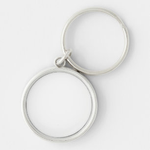 Chaveiro Design simples personalizado branco Adicionar Foto