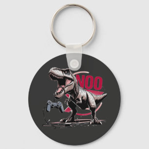 Chaveiro Design T-Rex Gamer Rage No More