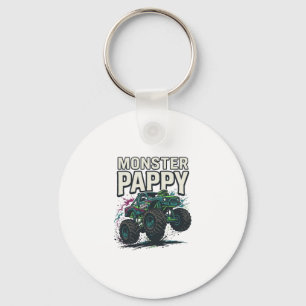 Chaveiro Design Vetorial Vintage Caminhão Monstro Pappy Mon