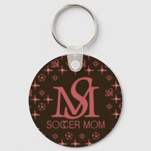 Chaveiro Designer Soccer Mãe (castanho/rosa) (Frente)