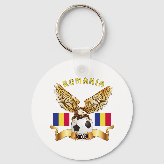 Chaveiro Designs de futebol da Romênia (Frente)