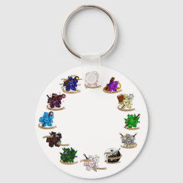 Chaveiro Designs de gelo da classe Dungeons e Dragon
