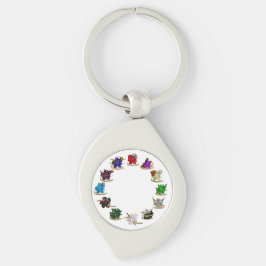 Chaveiro Designs de gelo da classe Dungeons e Dragon