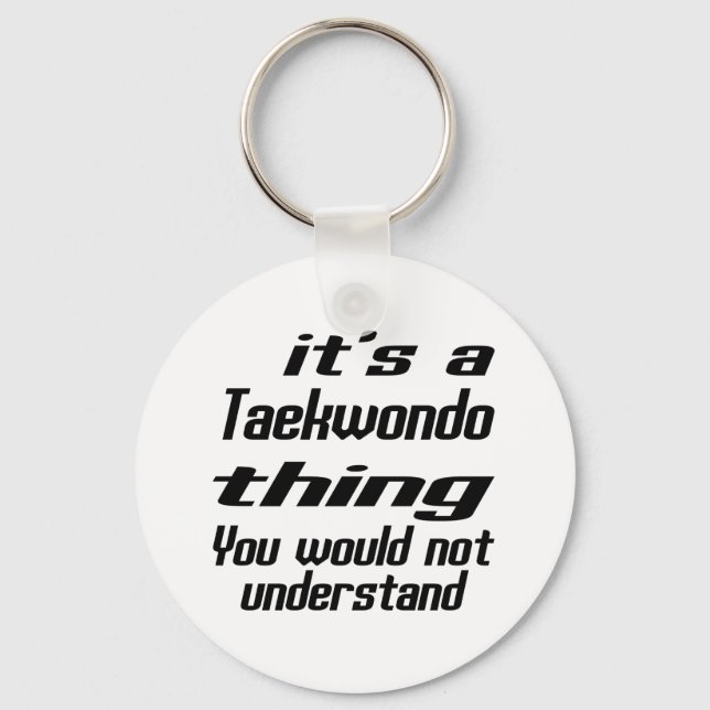 Chaveiro Designs Taekwondo (Frente)