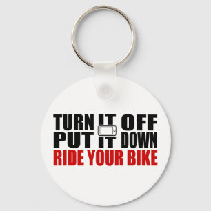 Chaveiro Desligue, Coloque-O Para Baixo, Rode Sua Bicicleta
