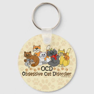 Chaveiro Desordem obsessiva do gato de OCD