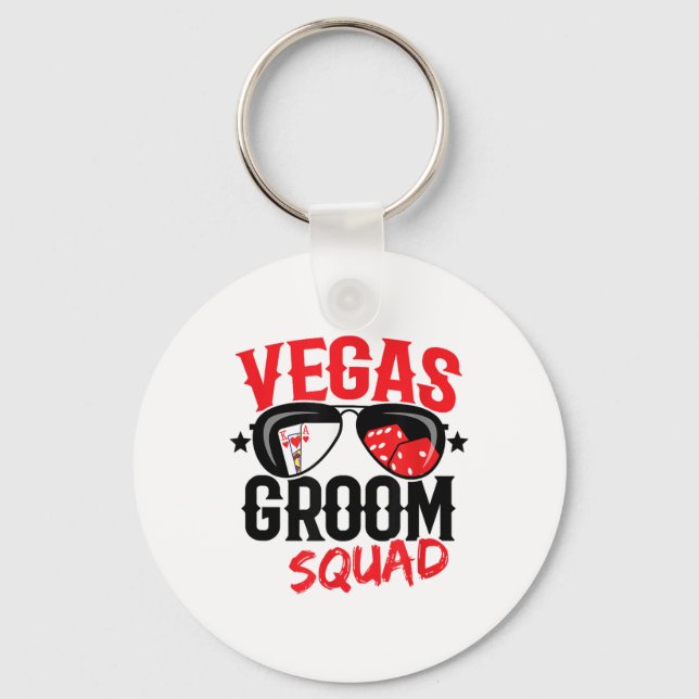 Chaveiro Despedida de Solteiro em Vegas - Casado em Vegas - (Frente)
