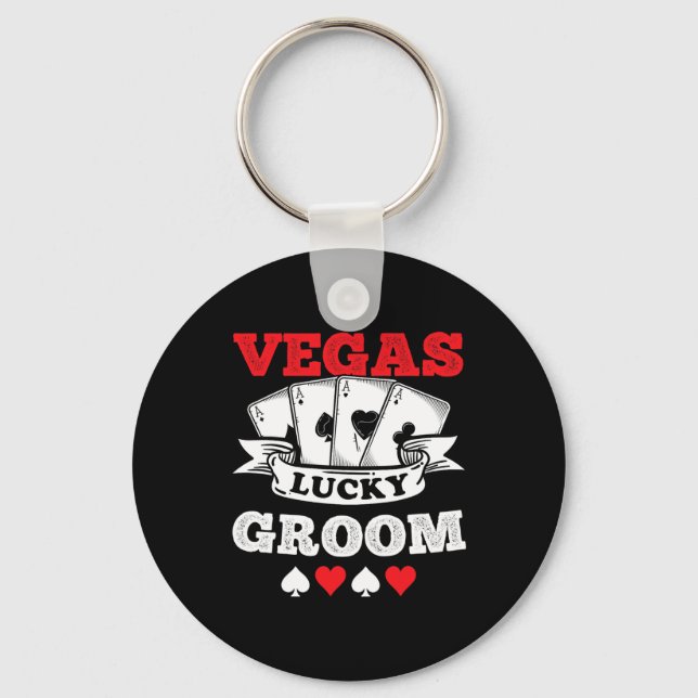 Chaveiro Despedida de Solteiro em Vegas Casado em Vegas Equ (Frente)