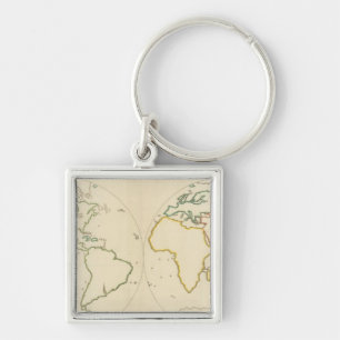 Chaveiro Destaque do Mapa Mundial 2