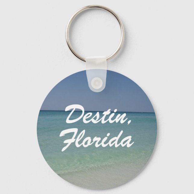 Chaveiro Destin Florida Beach Photoographic BeauBeauful Coa (Frente)