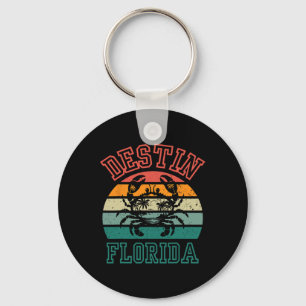 Chaveiro Destin Flórida Fl Surf Retro Pôr do Sol Nós Cidade