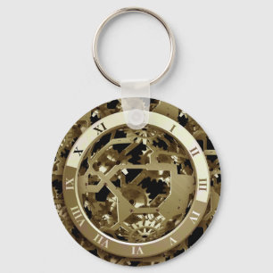 Chaveiro Destino de Arte Digital Design do Gears Clock Offi