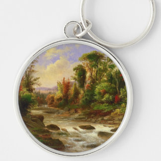 Chaveiro Destino de Robert Duncanson do rio da floresta da