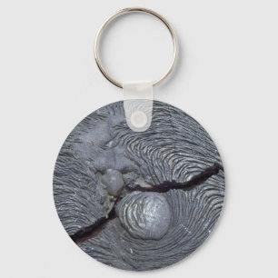 Chaveiro Detalhe de lava rachada, ilha de Bartolome,