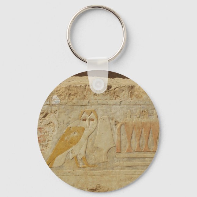 Chaveiro Detalhe de Owl Hieroglyph, Templo de Hatshepsut, E (Frente)