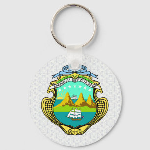 Chaveiro Detalhe do Casaco de Armas na Costa Rica
