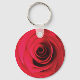 Chaveiro Detalhe floral abstrato de rosa vermelha