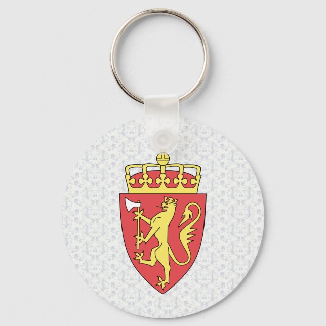 Chaveiro Detalhes da Casaco de Armas da Noruega (Frente)
