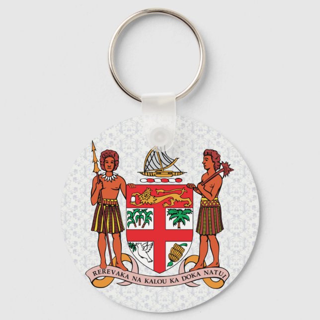 Chaveiro Detalhes da Casaco de Armas Fiji (Frente)