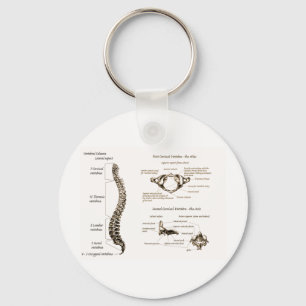 Chaveiro Detalhes da coluna Sepia