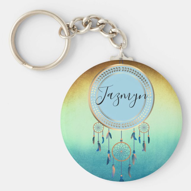 Chaveiro Detector de Sonhos Personalizado por Chic Místico (Frente)