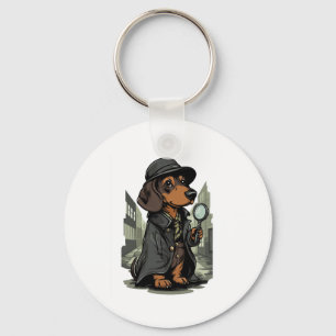 Chaveiro Detetive Dachshund � Cão Solucionador de Mistérios