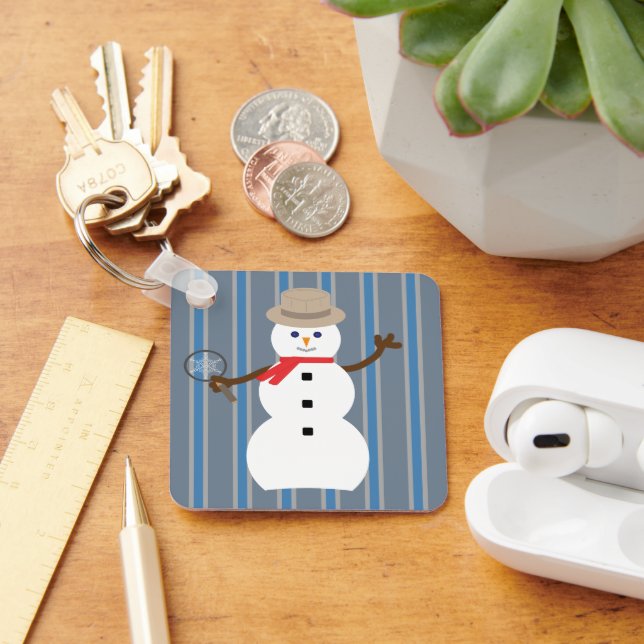 Chaveiro Detetive Snowman, divertido e Rico (Mesa)