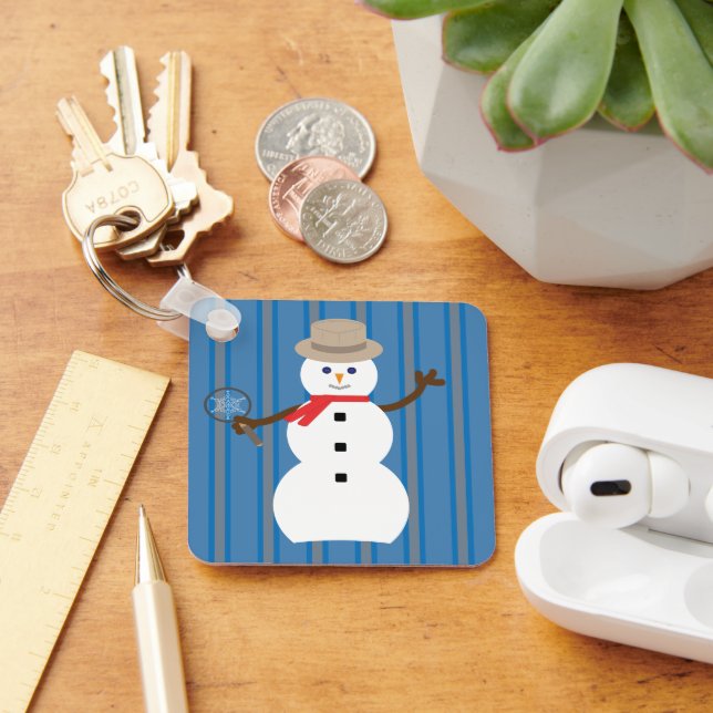 Chaveiro Detetive Snowman, divertido e Rico (Mesa)