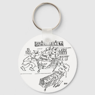 Chaveiro Detetives de armazenamento em um supermercado