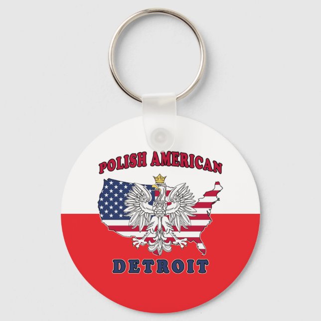 Chaveiro Detroit Michigan Polska (Frente)