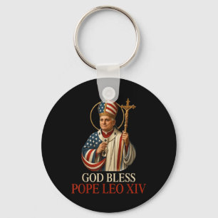 Chaveiro Deus abençoe Novo Papa Leo Xiv Igreja Católica Fé