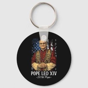 Chaveiro Deus abençoe Novo Papa Leo Xiv Igreja Católica Fé