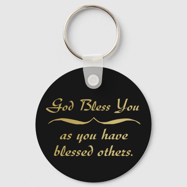 Chaveiro Deus abençoe-te como abençoaste os outros (Frente)