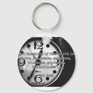 Chaveiro Deus cita: Gal 5:22 — "Fruta do Espírito"