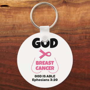 Chaveiro DEUS Cristão é maior que o CANCER da MAMA