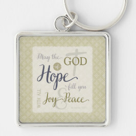 Chaveiro Deus da Esperança Preencha-o com alegria e paz