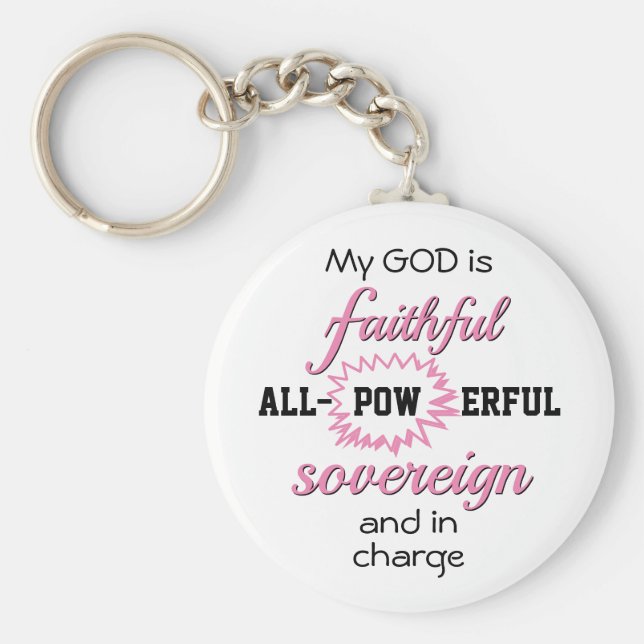 Chaveiro Deus é Cristão Fiel (Frente)