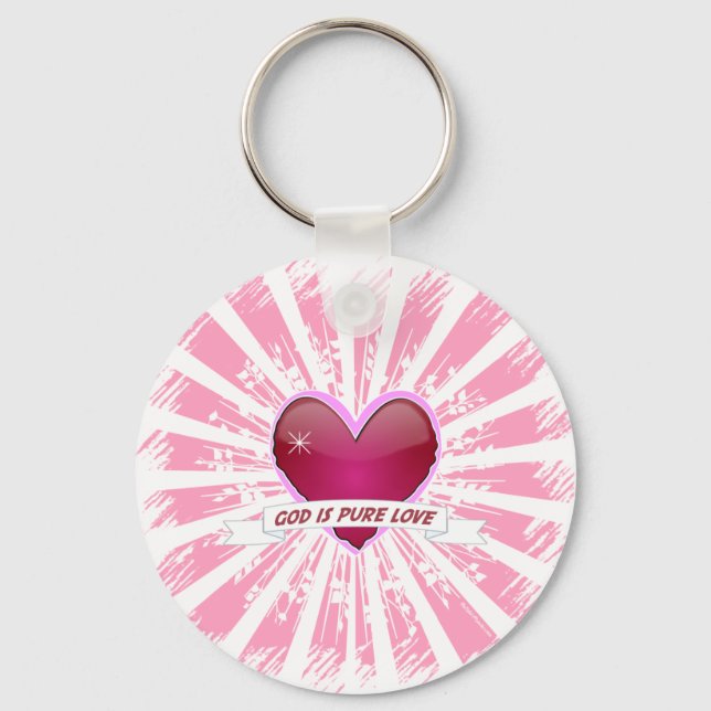 Chaveiro Deus é puro amor (Frente)