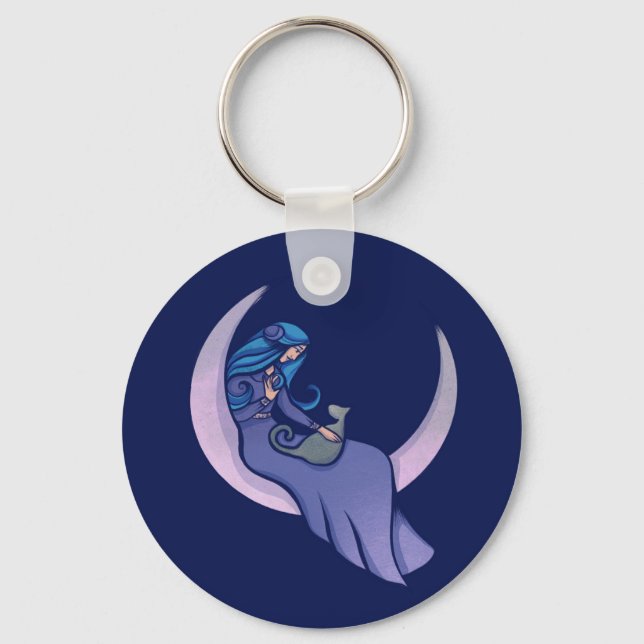 Chaveiro Deusa da Lua Pagana Filho da Lua (Frente)