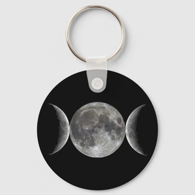 Chaveiro Deusa da Lua Tripla (Frente)