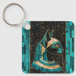 Chaveiro Deusa Gato Egípcia Bastet - Arte Mosaica